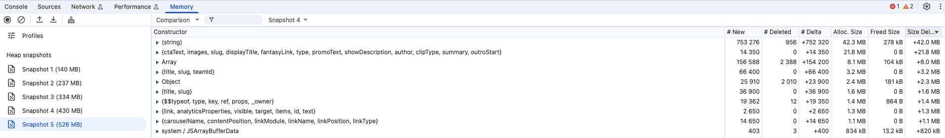 memory leak before